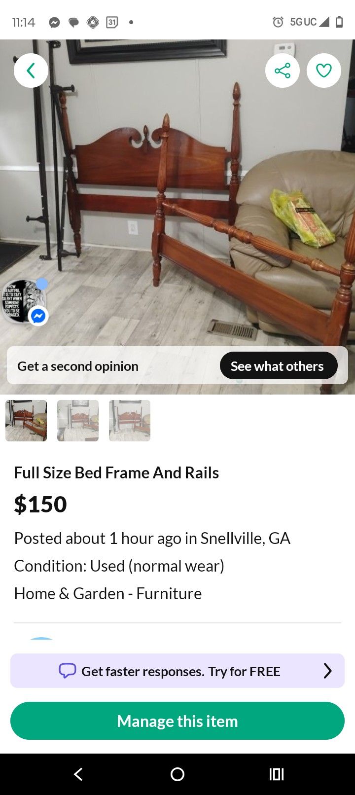 Full Size Bed Frame 