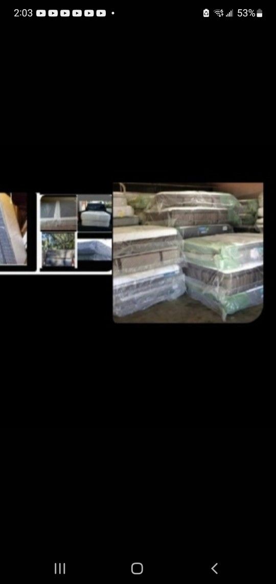 Queen box springs new can deliver