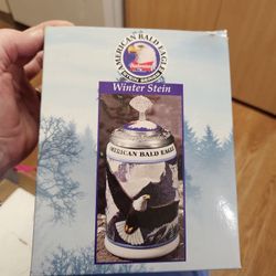Budweiser Winter Bald Eagle Stein