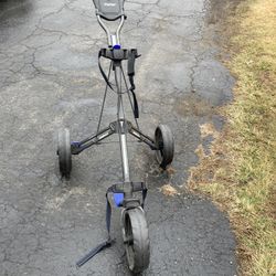 Bag Boy Side Kick Golf 3 Wheel Push Cart 
