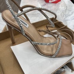 Steve Madden - Unveil Rhinestones Strap Heels
