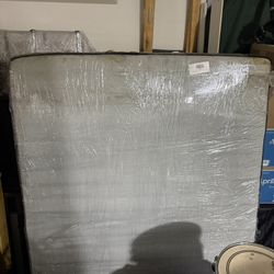 Full size bed frame with mattress