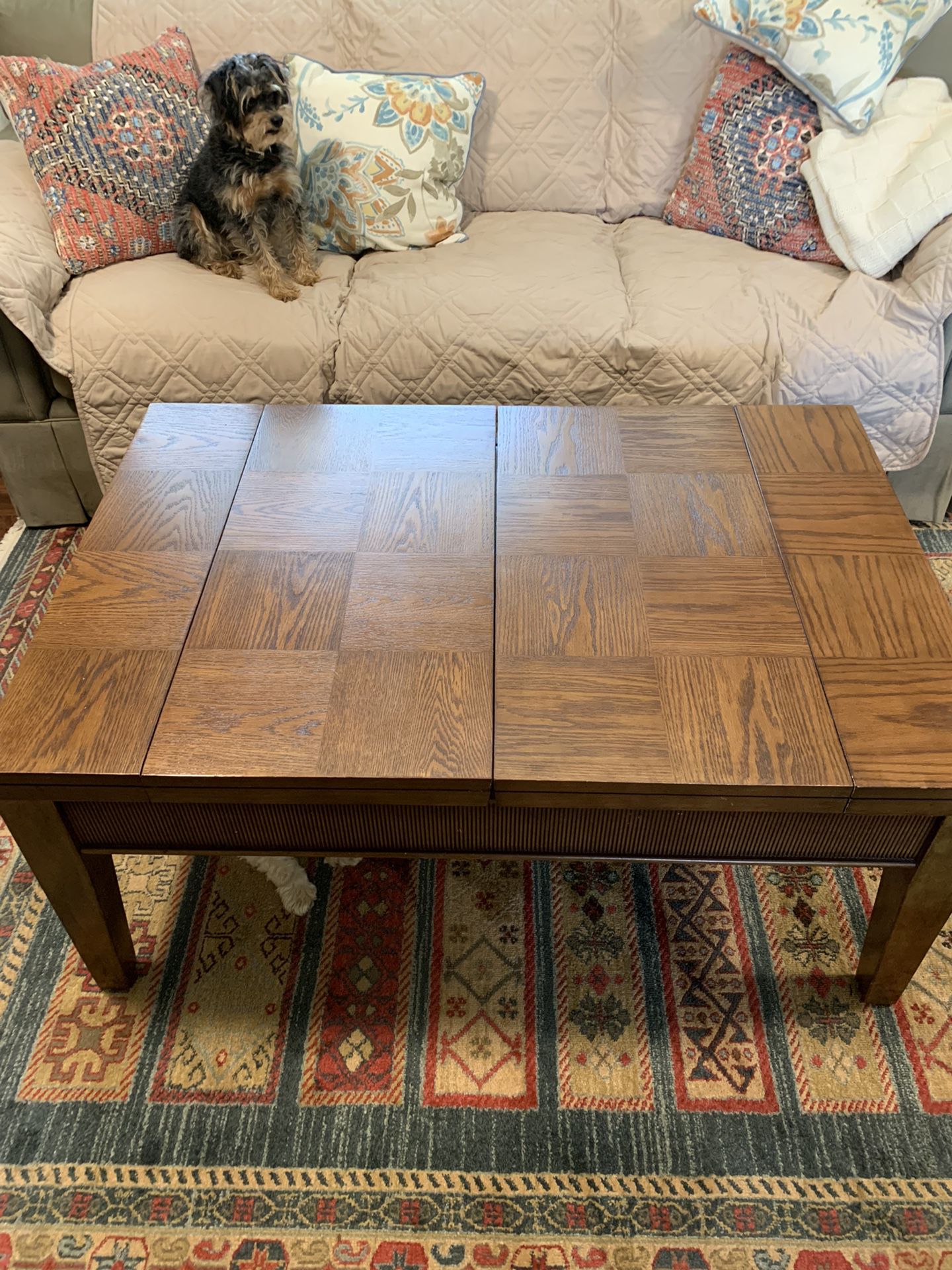 Coffee Table. Opens For Game Boards