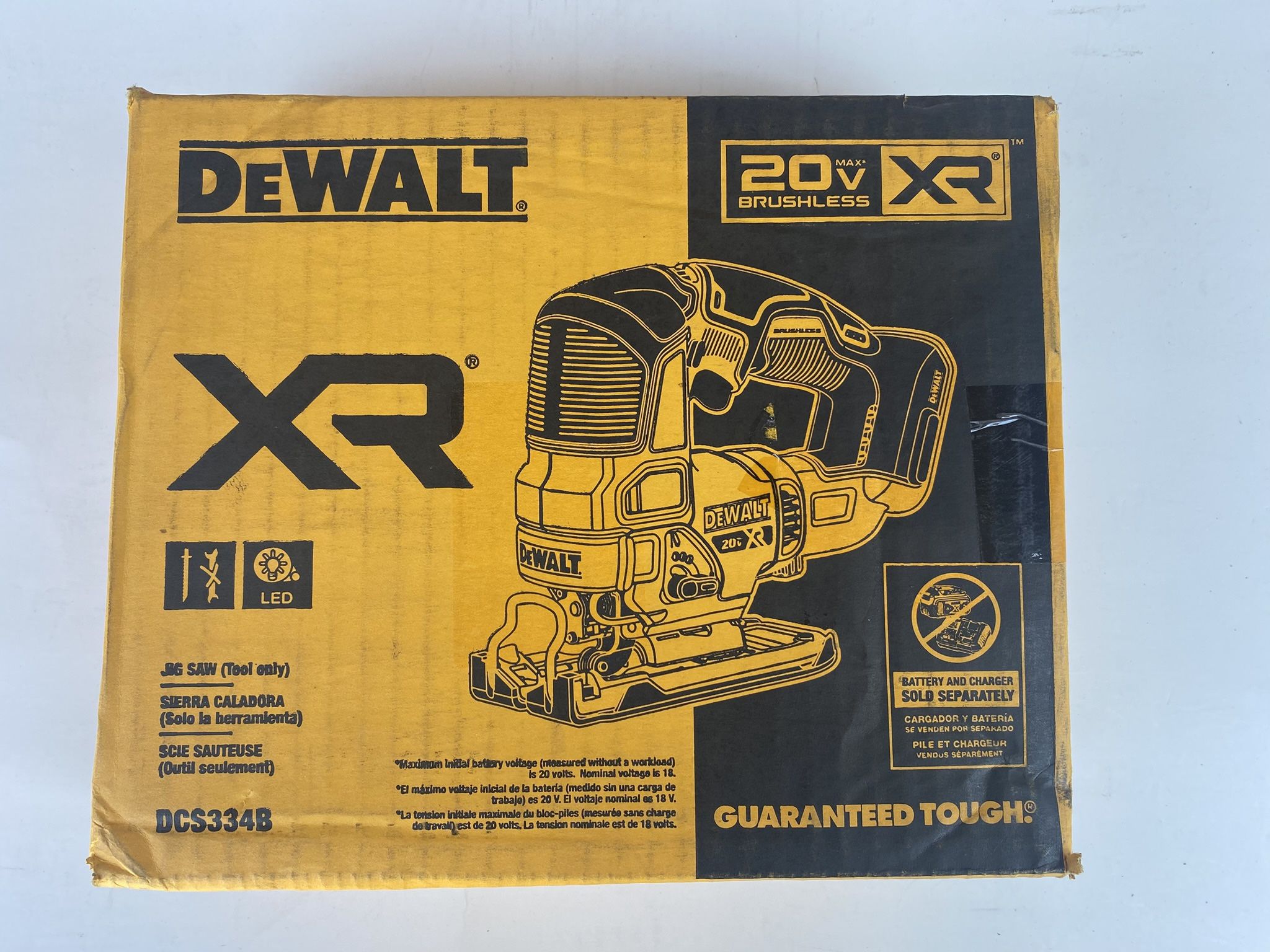 D6- DEWALT 20V MAX XR Cordless Brushless Jigsaw (Tool Only)
