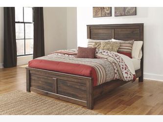 New Rustic headboard Footboard And Frame! Bedroom suite set mattress and Boxspring bed specials here