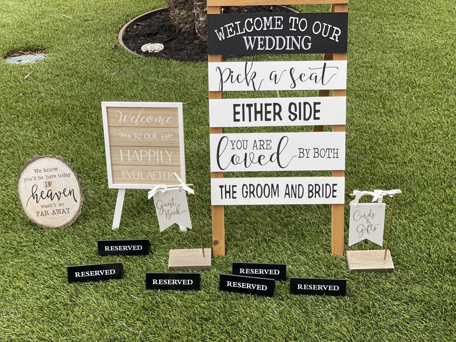 Bundle Of Wedding Signs