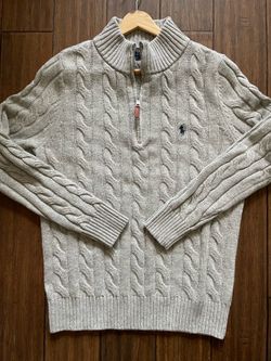 Quarter Zip Sweater Polo Ralph Lauren Black Size Small