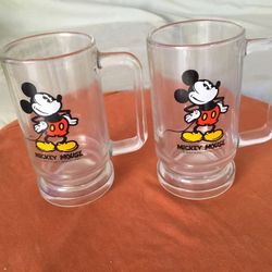 Disney - Mickey Mouse - Set of 2 Steins - Mugs - With Handle