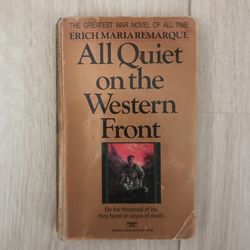 āAll Quiet On The Western Frontā By Erich Maria Remarque