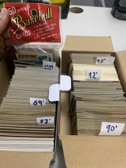Over 900 baseball Cards from the late 80’ through 90’