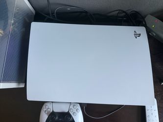 PS5 Disc Edition  with controller and cords used