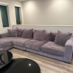 L Shape Sofa - Grey