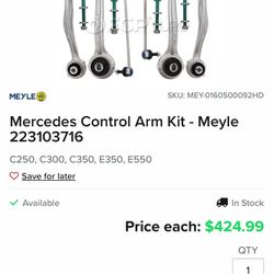Mercedes Control Arm Kit - Meyle (contact info removed)16