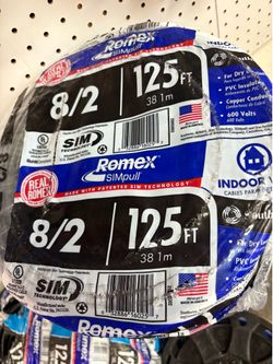 New Romex wire 8/2