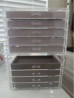 2 piece jewelry organizer 9 drawers total