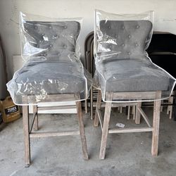 Fabric Bar stools-Swivel