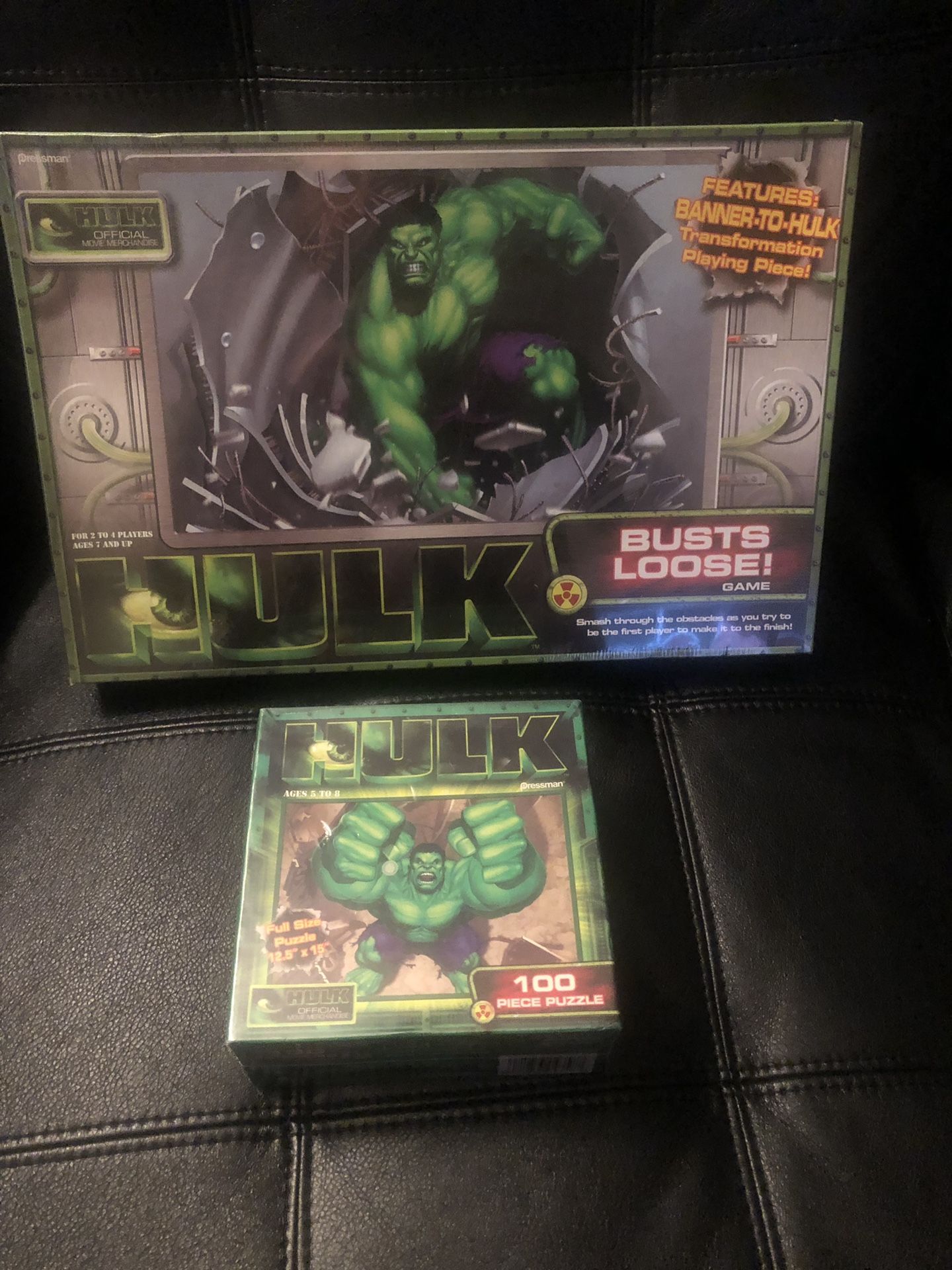 Hulk game and puzzle brand new sealed