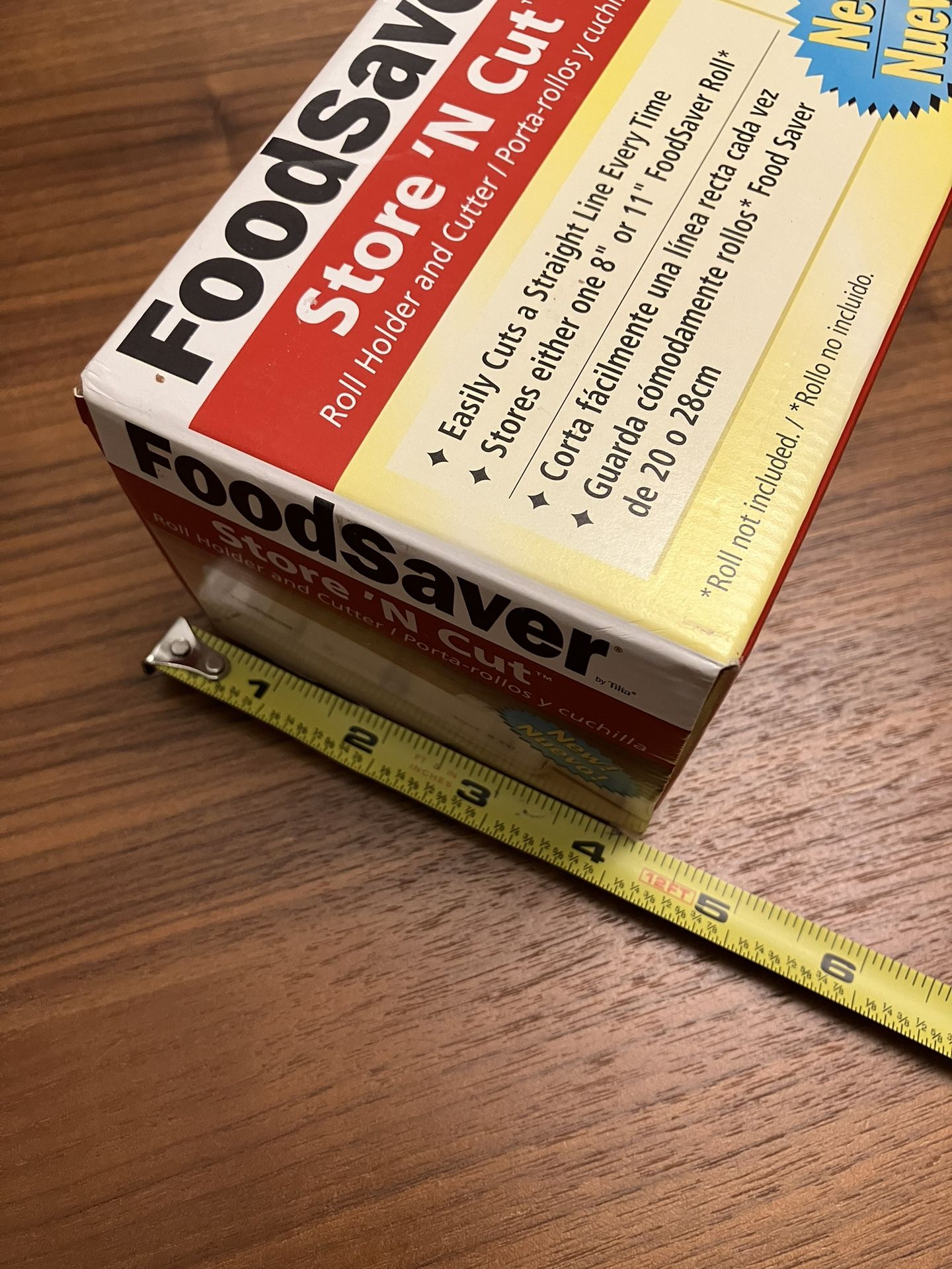 FoodSaver Store 'N Cut Plastic Food Roll Holder and Cutter, Vacuum