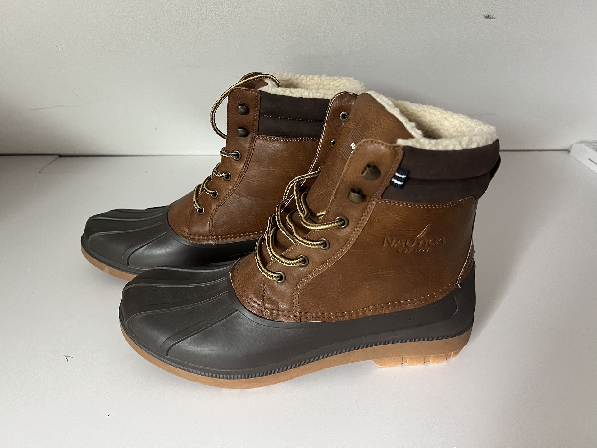 Nautica Faux Fur Duck Boots Size 13 New