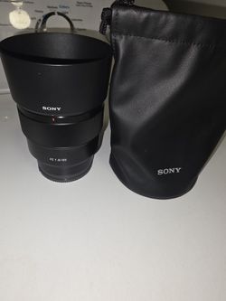 Sony SEL85F18 85mm F/1.8-22 Medium-Telephoto Fixed Prime Camera Lens