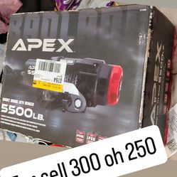 Apex Short Drum Winch 5500l.b