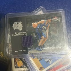 Tracy Mcgrady Fleer Premiere Game War Jersey 2001-2002