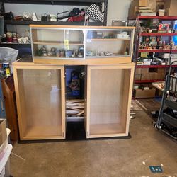 Matching Tv Stand And Two Display Cabinets 