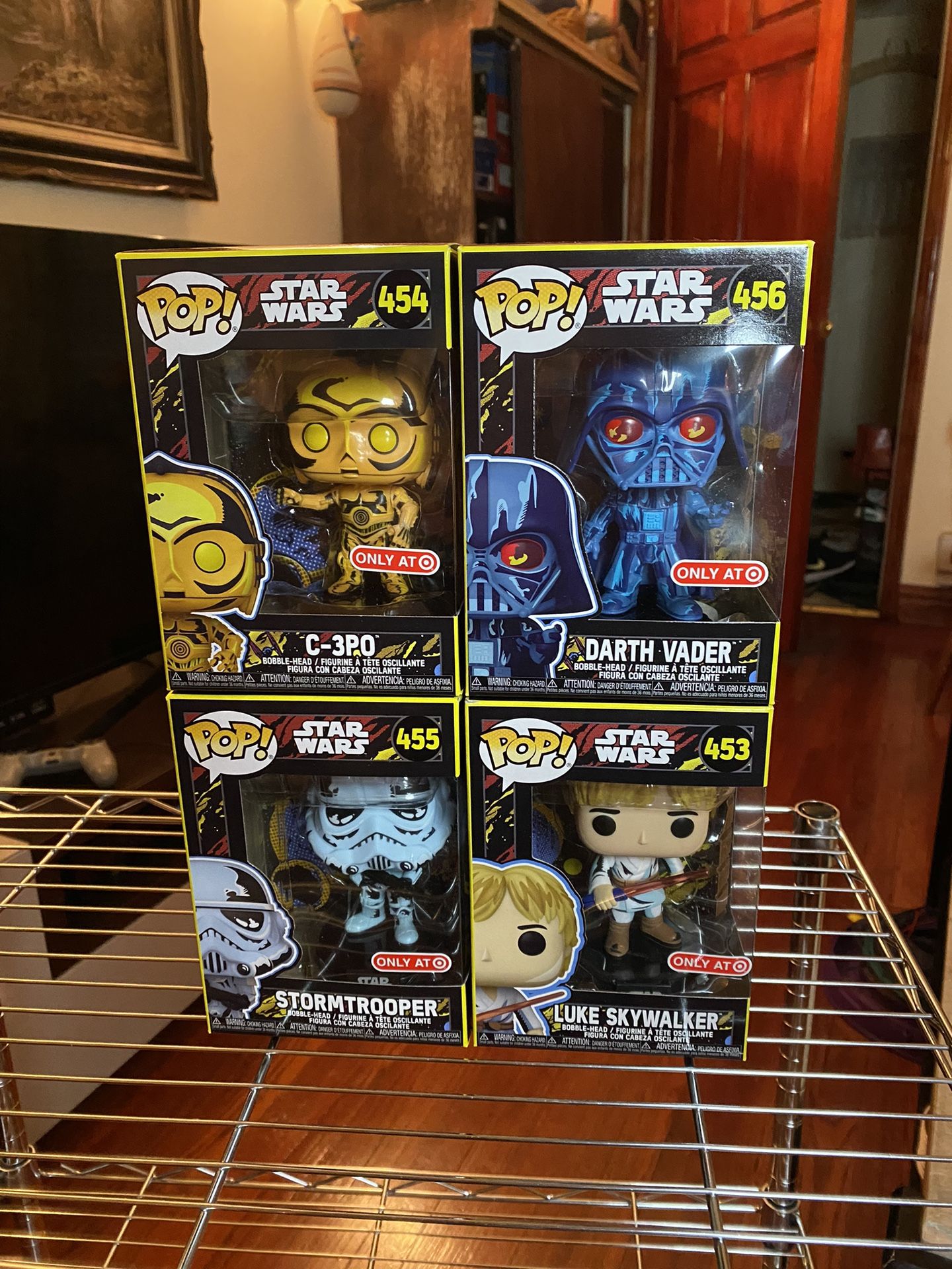 Funko POP! Star Wars: Darth vader/ Storm Trooper/ C 3PO/ Luke Skywalker (Target)
