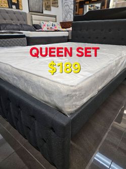 New  !! QUEEN SET $189 !! ** MATTRESS AND BOX SPRING