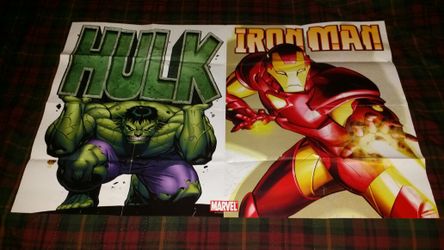 Hulk & Iron man poster 24x36