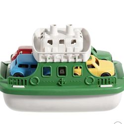 9 Pcs Toy Boat Bath Toys for Toddlers with 4 Mini Car Toys and 4 Bath Boat Squirters,Pool Beach Toys Floating Ferry Boat,Birthday Gift for Boys Girls