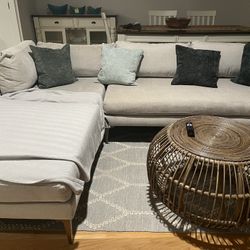 West ELM 3 Piece Coach 