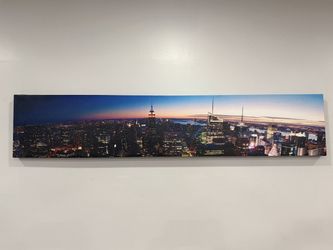 Canvas Panoramic City View - 60in