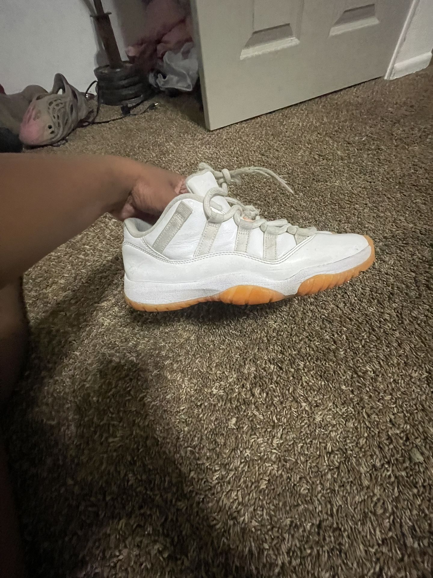 Jordan 11 White,orange