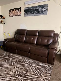 Leather sofa