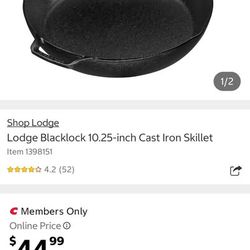 Lodge 10.25-inch Cast Iron Skillet