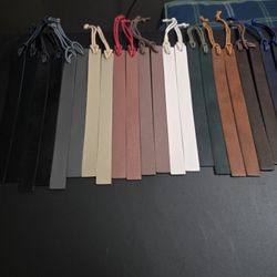 22 Brand New Leather Bookmarks $2 Each 