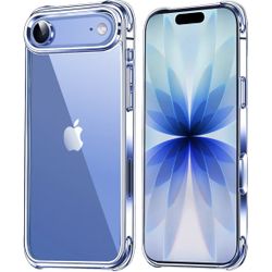 iPhone Air Case Clear, Military-Grade Drop Protection Protective Clear for Apple iPhone 17 Air Case with Shockproof Bumper 2025