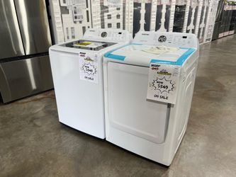 Top Load Washer or Front Load Dryer with Warranty- $525 EACH!