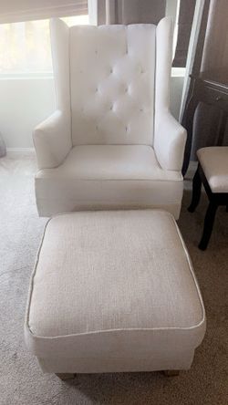 Pottery Barn Rocking Chair + Footrest