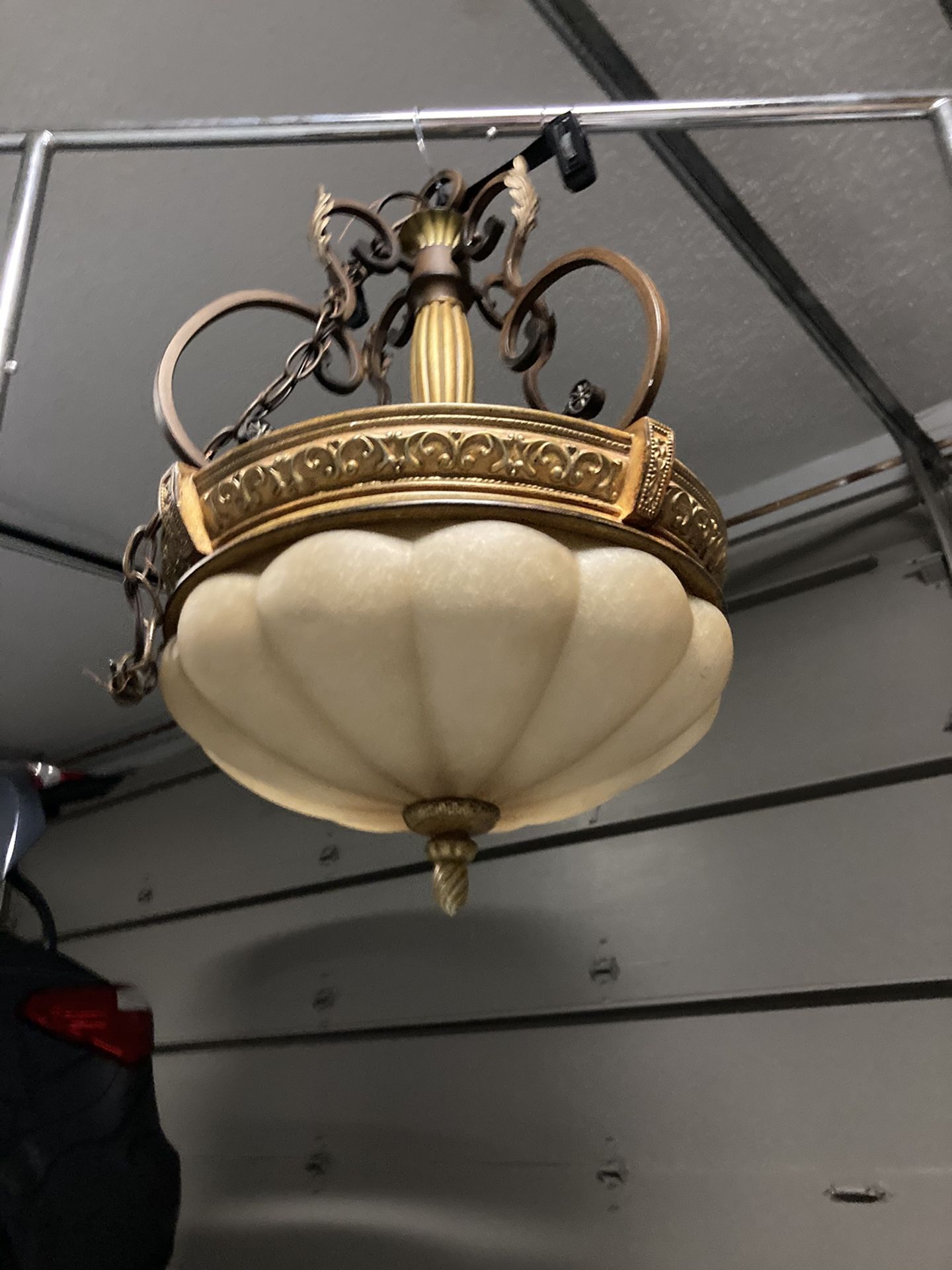 Gold ceiling light fixture