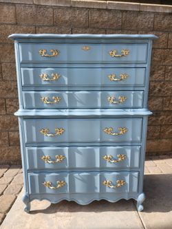 Bassett Vintage French Provincial Tall boy dresser