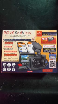 Rove R2-4K Dual Channel Dash Cam