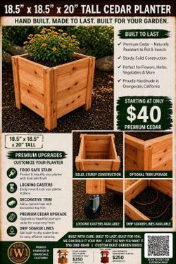 Custom planter boxes