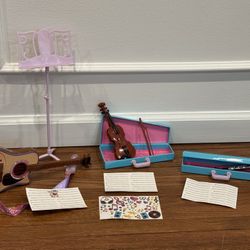 Journey Girl Music Set (Guitar, Violin and Clarinet with Stand and Sheet Music)