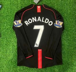 2007–2008 Manchester United Away Long Sleeve – Ronaldo #7 L