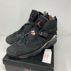 2007 Air Jordan 8 Playoff Black Red 305381-061 Basketball Sneakers Men’s size 13