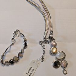 Carolyn Pollack Necklace And Bracelet Set