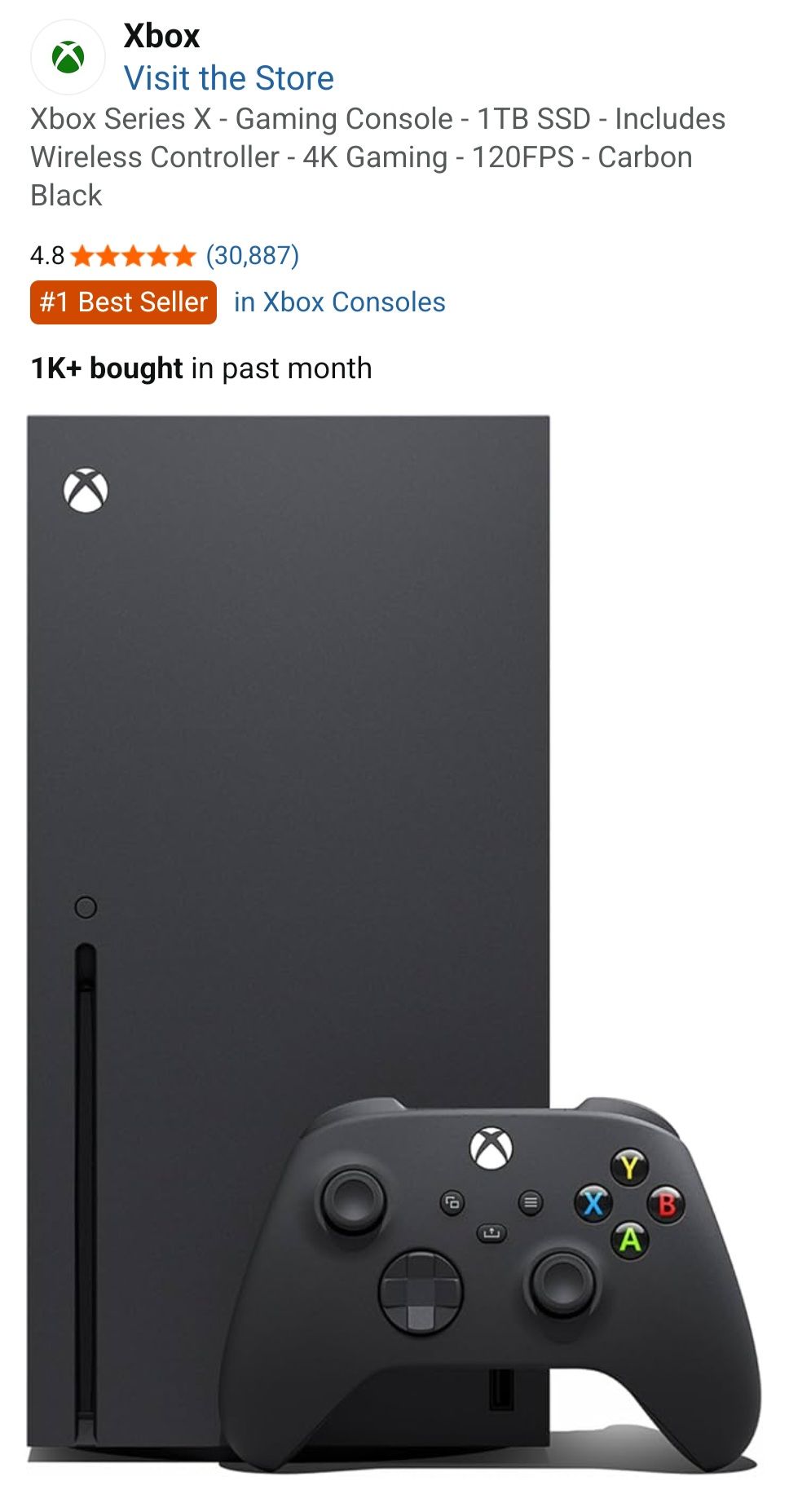 Xbox series X - 1tb, 2 controllers