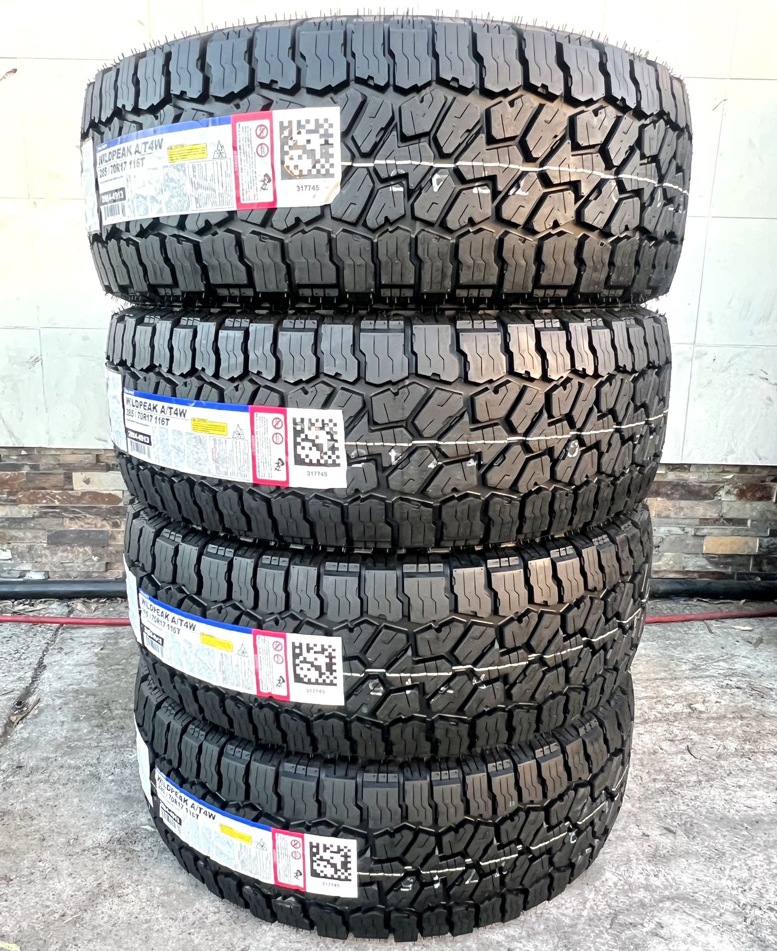 4 NEW FALKEN 285/70/17 ALL TERRAIN TIRES $1,095 CASH TOTAL‼️ FREE INSTALLATION‼️
